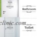 Removable Waterproof Bathroom Restroom Closestool Saying Toilet Door Decal Wall   162235261426